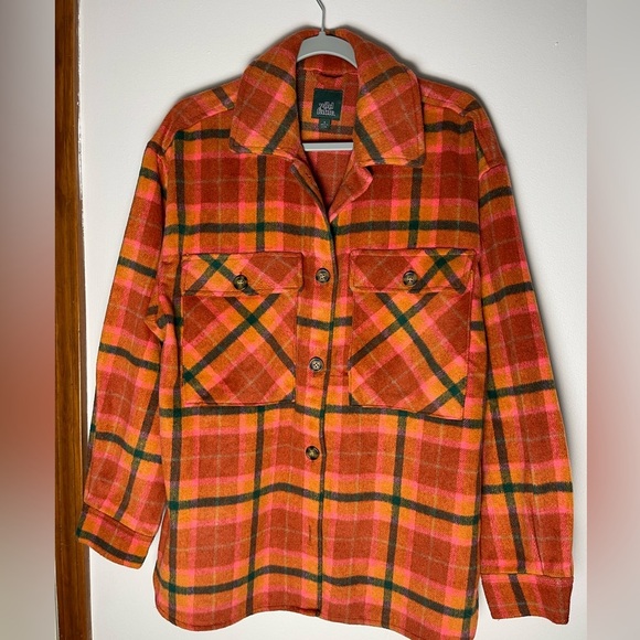 Closet Clear Out #9 Wild Fable Women’s Orange Shacket - Picture 1 of 2